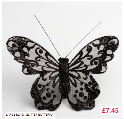 Ivory Metal Stencil Butterfly